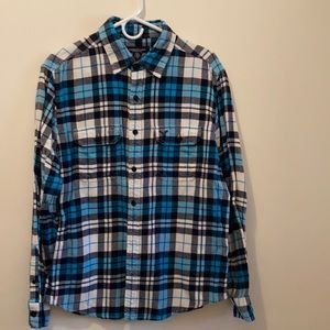 American Eagle Men’s Large Athletic Fit Flannel Long Sleeve Shirt.